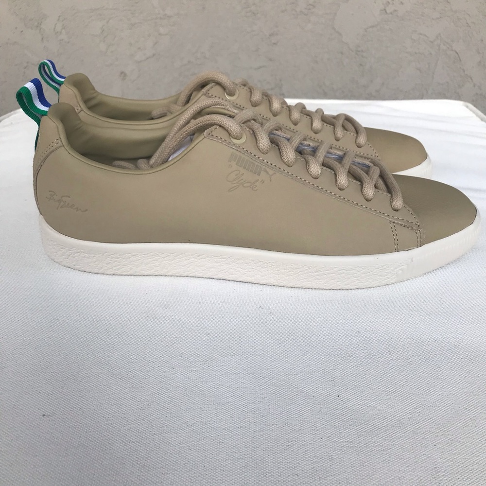 Puma x Big Sean Clyde sneakers in pale khaki color